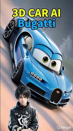 3D CARS2 Bugatti AI Animated 2025