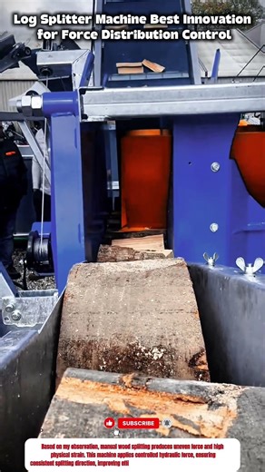Smart Log Splitter Machine Best Innovation for Force Distribution Control