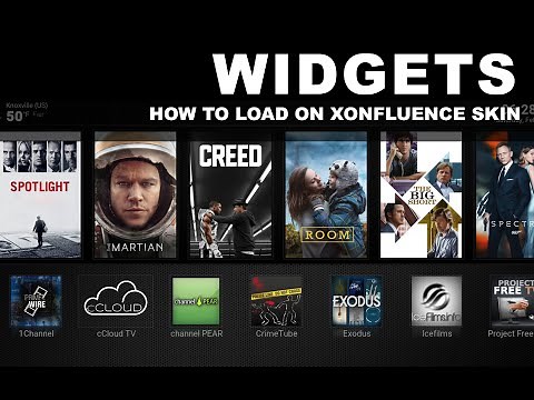 How to load Widgets on Xonfluence