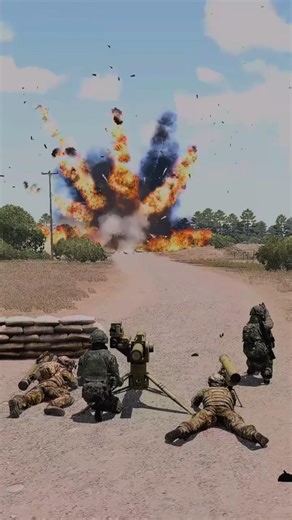 2 Tanks vs 4 Soldiers 💥 | ARMA III #shorts #news #youtubeshorts