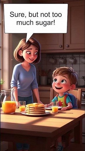 "Morning Talk Between Mom and Child | Easy English Conversation for Beginners"