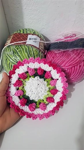 Video tutorial on the Tulips Cup Holder channel #crochet #craftentrepreneurship #viralshorts #crafts