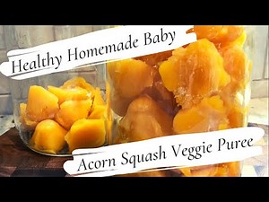 Acorn Squash Puree | 4-Step Homemade Stage 1 Baby Food