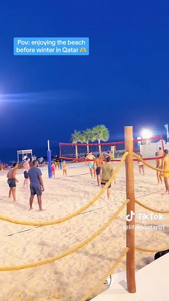 Exploring West Bay Beach in Doha, Qatar 🫶