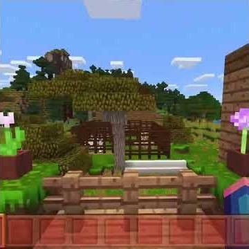 A house with a garden| # minecraft #gaming #ytshorts #fypシ