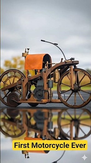 The First Motorcycle Ever Built 🏍️ 1885 Mind-Blowing Machine
