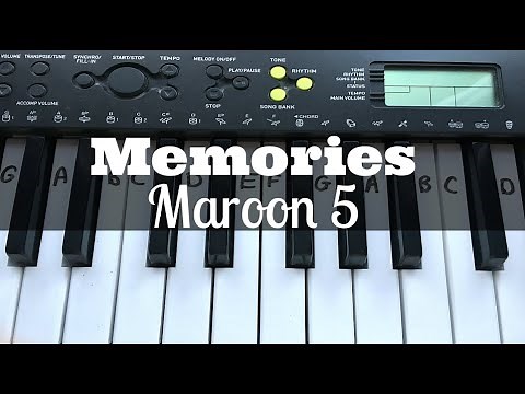 Memories - Maroon 5 | Easy Keyboard Tutorial With Notes