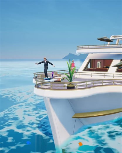 FORTNITE Dancing Aura Kid on Yacht