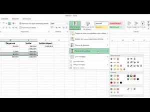 Feuille Excel pour gérer ses comptes recettes dépenses