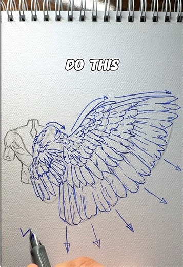 ✨Wings drawing tutorial EasyPeasy✨ #printful link on my bio😌 . #howtodraw #drawingtutorial #arttutorial #anatomydrawing #artist #trendingvideo #artistoninstagram #viral #fyp