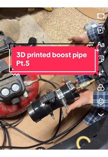 PA6-CF is impressive material: • High stiffness • Excellent heat resistance • Low creep compared to PLA • Great strength-to-weight ratio But it’s a printed composite — not an injection-molded solid. Carbon fiber increases stiffness and reduces shrink, but it can also disrupt polymer continuity. Combine that with FDM layer interfaces and you can end up with microscopic capillary paths through the wall. That’s why it leaked under static boost pressure. Solutions I’m exploring: • More aggressive fi