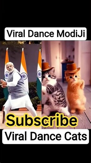 modi ji cat ka dance #viral #funny #shortsviral #shortvideos #viralvideo #cat #modi #dance #ai