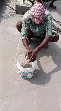 Epoxy grouting on Tiles gaps