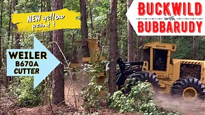 We've got some new yellow paint in the woods! A Weiler B670A cutter...& this thing is pretty sweet! Weiler Forestry Puckett Machinery #Weiler #logging #logginglife #forestry #cutter #nosissiesallowed | Buckwild with Bubbarudy