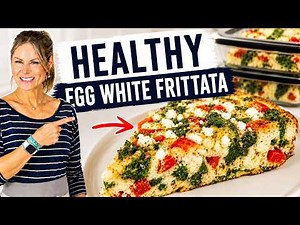 EGG WHITE FRITTATA with SPINACH | Protein Packed Meal Prep!