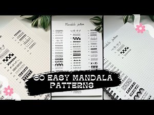 60 easiest mandala patterns 🩷🌸 how to draw mandala for begginers, easy