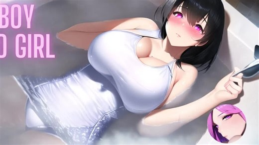 在SPA中变身女孩 ｜ TG TF 性转动画-MangaDub-MangaDub-哔哩哔哩视频