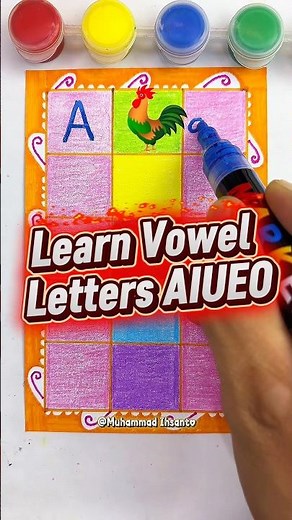 Learn Vowel Letters AIUEO | learn vowel letters AIUEO! 🎵✨ #shorts #shortvideo #education