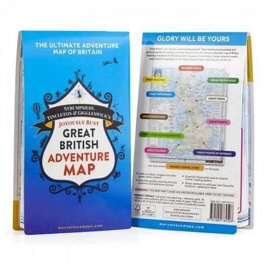 Discover Britain’s best bits with Marvellous Maps… folded, flat and framed maps made to inspire great adventures, liven up walls and put enormous grins on faces. Dreamed up, designed and made in sunny Britain. | Marvellous Maps