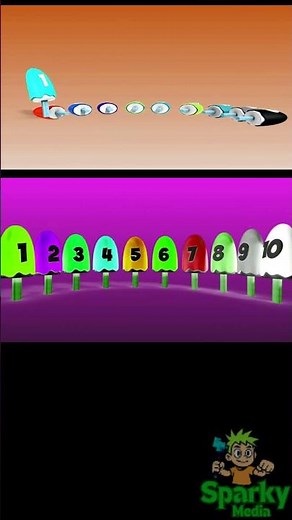 Learn Numbers with Number Ice Cream Popsicles Sponsored by X-Vision 16 effects #shorts