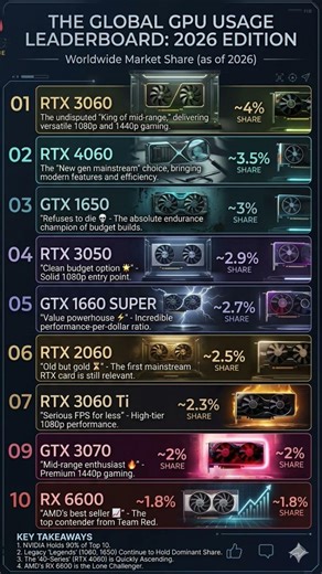 🚀 The Global GPU Hierarchy: 2026 Edition