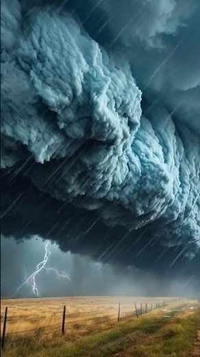 “When the Sky Roars 🌩️ | Extreme Storm Clouds & Rain Sounds” #relaxing #nature #relax #rainsounds