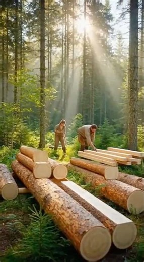 Roots to Roof: A Seasonal Story of a Forest Wooden Home