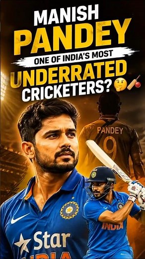 Manish Pandey – One of India’s Most Underrated Cricketers? 🤔🏏 | #ManishPandey #Cricket #TeamIndia