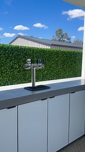 Outdoor bar. Add value to your home and get more use from your Alfresco area. With Integrated beers taps and space for a full size keg. All Custom designed in house and made to order. Self install (DIY) or fully Installed service available. Waterproof cabinets, Polytec alfresco doors, 20 Polished concrete benchtop colours to choose from. #polishedconcrete #australianmade #outdoorkitchen #alfrescodesign #custombuild #alburywodonga #alburywodongasurrounds #summer | Slab Culture | Facebook