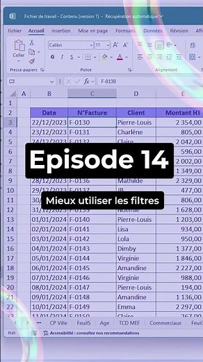 📍 How to use filters in Excel efficiently?