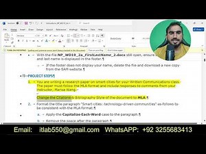 New Perspectives Word 2019 | Module 2: SAM Project 1a #Smart_Cities #WordModule2Project1a