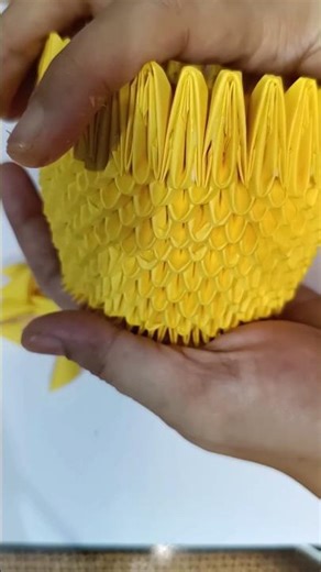 3D origami Beginner's flowers basket