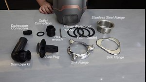 Trifecte Garbage Disposals 3/4 HP, Food Waste Disposer with Sound Reduction， Coutinuous Feed Garbage Disposal with Power Cord, Dishwasher Hook Up