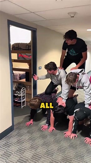 Dorm Students Created a Giant Human Pyramid 🏫😄 #shorts #viralvideo #CollegeLife