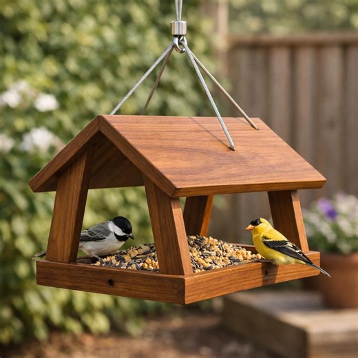 Wooden Bird Feeder Plans – Diy Outdoor Garden Birdhouse Feeder Blueprint Pdf - Etsy Canada