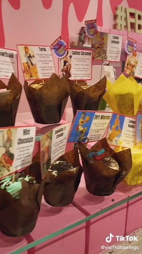 Delicious Cupcakes at Fat Bottomed Girls Cupcake Shop in Hot Springs, Arkansas!