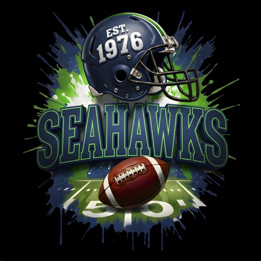 Seahawks Football Sublimation Clipart PNG SVG, Game Day Football, Seahawks Nation Png, Digital Download - Etsy