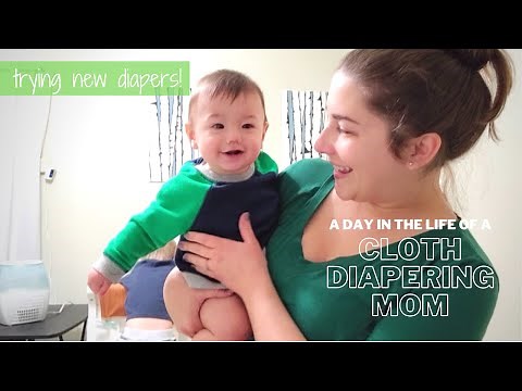 A Day in the Life of a Cloth Diapering Mom | New Diapers First Impressions