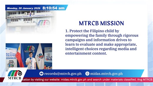 𝐌𝐓𝐑𝐂𝐁 𝐅𝐋𝐀𝐆 𝐑𝐀𝐈𝐒𝐈𝐍𝐆 𝐂𝐄𝐑𝐄𝐌𝐎𝐍𝐘 𝟐𝟎𝟐𝟔🇵🇭 January 26, 2026 #MTRCBServes | Movie and Television Review and Classification Board