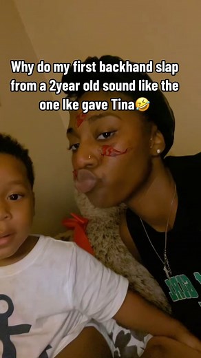 I still cant believe I got my first backhand slap from a baby🤣🤣🤣 #fyp #fypシ゚viral #ikeandtinaturner #backhandslap😂😈 #crazyfunny #whatslovrgottodowithit #slap #explorepage #foryoupage #idk #viralvideo #blowthisup