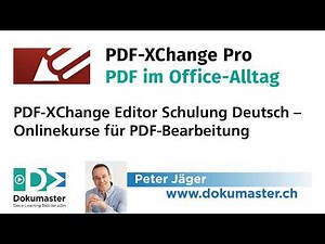 PDF-XChange Editor Schulung Deutsch – Onlinekurse für PDF-Bearbeitung und Anmerkungen in Plänen