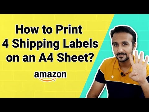 How to print 4 labels per sheet | how to schedule bulk order in amazon | Amazon label printing