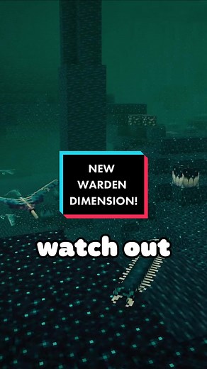 The Warden Dimension in Minecraft is HERE! #minecraft #minecraftbuilding #minecrafttutorial