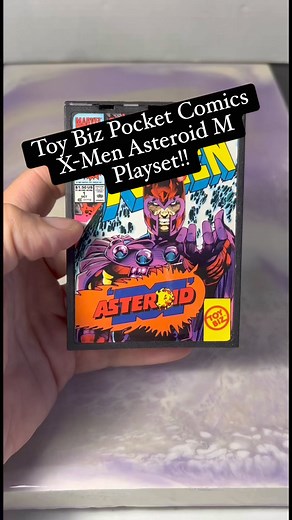 This is awesome!! Toy Biz Pocket Comics X-Men Asteroid M Playset!! #xmen #marvelcomics #miniatures #mightymax #90skids #magneto #nostalgia #retrotoys | CPJ Collectibles