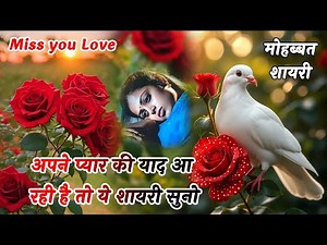 अपने प्यार की याद आ रही ये याद शायरी सुनो❣️| Love Shayari | Heart Touching Shayari | Hindi Shayari