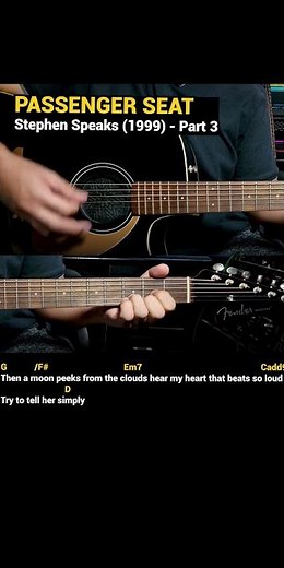 Passenger Seat - Stephen Speaks (1999) Easy Guitar Chords Tutorial with Lyrics Part 3 SHORTS REELS