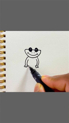 Happy frog 🐸 drawing | kids frog #kids #shorts #ytshorts #drawing