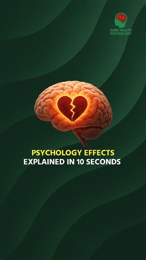 Dark Health Psychology ☘️ on Instagram: "Psychology Effects explained in 10 Seconds . . . #psychology #health #instagood"