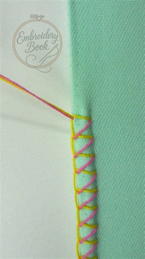 2.4M views · 11K reactions | Dual shade magical hand embroidery border design彩彩 #fblifestyle | EmbroideryBook | Facebook