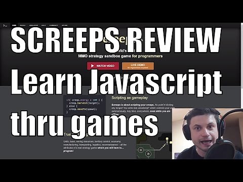 Screeps Game REVIEW - Learn JavaScript by Playing - Educational MMO (Math/Programming)